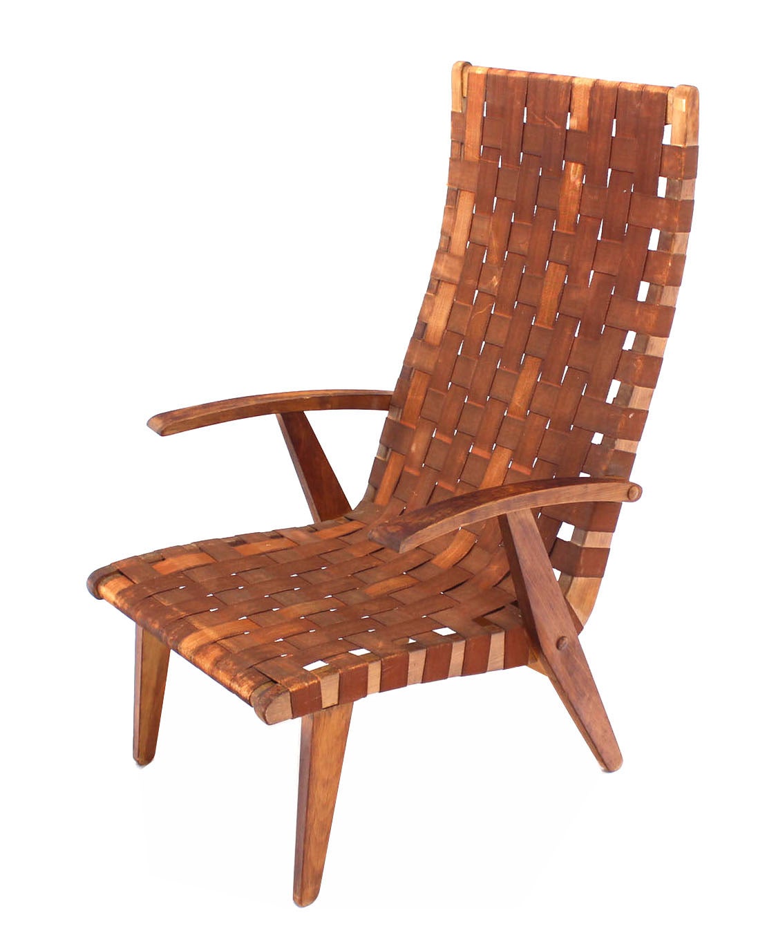 American Non-Matching Pair of Early Jens Risom Lounge Chairs