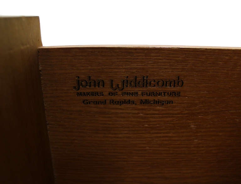 John Widdicomb Mid-Century Modern Walnut High Chest Dresser 2