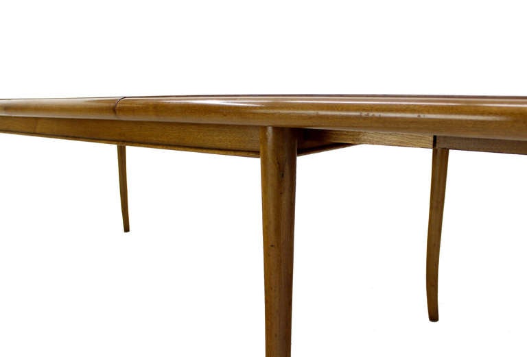 Lacquered Robsjohn Gibbings for Widdicomb Mid-Century Modern Dining Table with Two Leaves