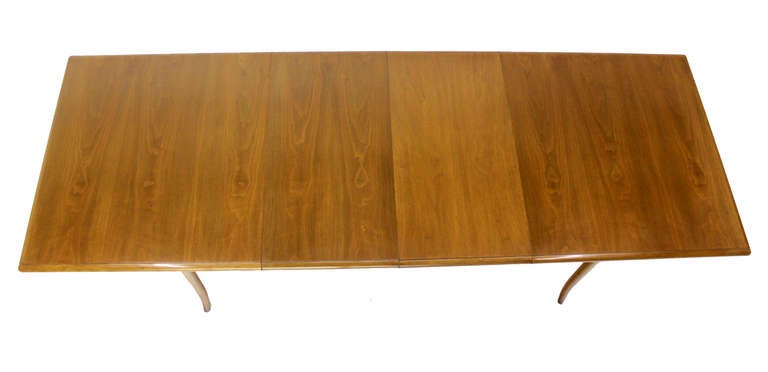 Large mid-century modern dining table designed by RobsJohn Gibbings for Widdicomb.
Extended dimensions: 112x41x30"H