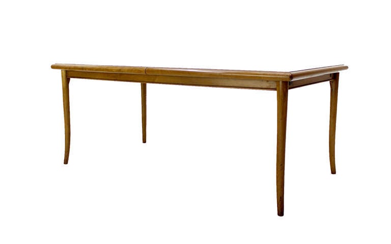 Robsjohn Gibbings for Widdicomb Mid-Century Modern Dining Table with Two Leaves 2