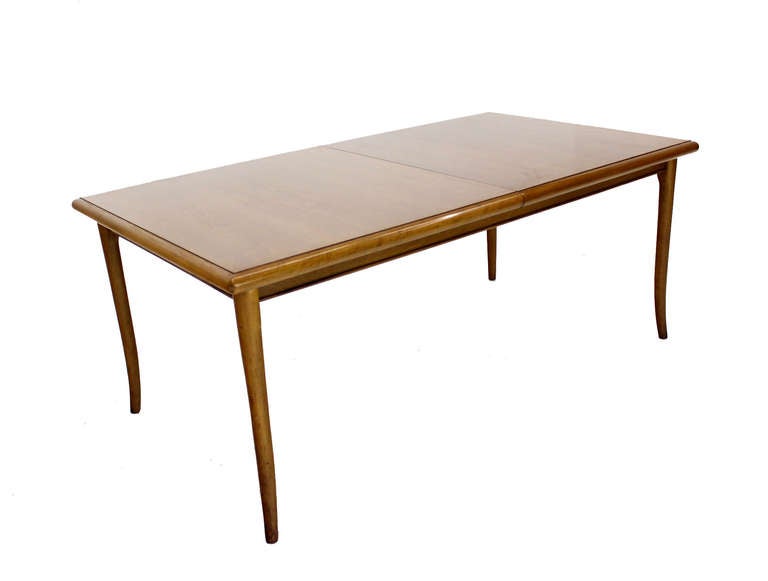 Robsjohn Gibbings for Widdicomb Mid-Century Modern Dining Table with Two Leaves 3