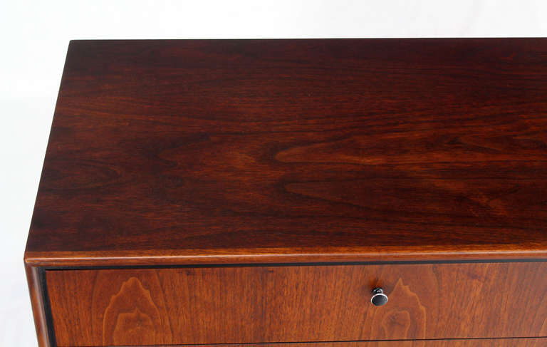 20th Century Mid-Century Danish Modern Walnut Long Dresser Credenza