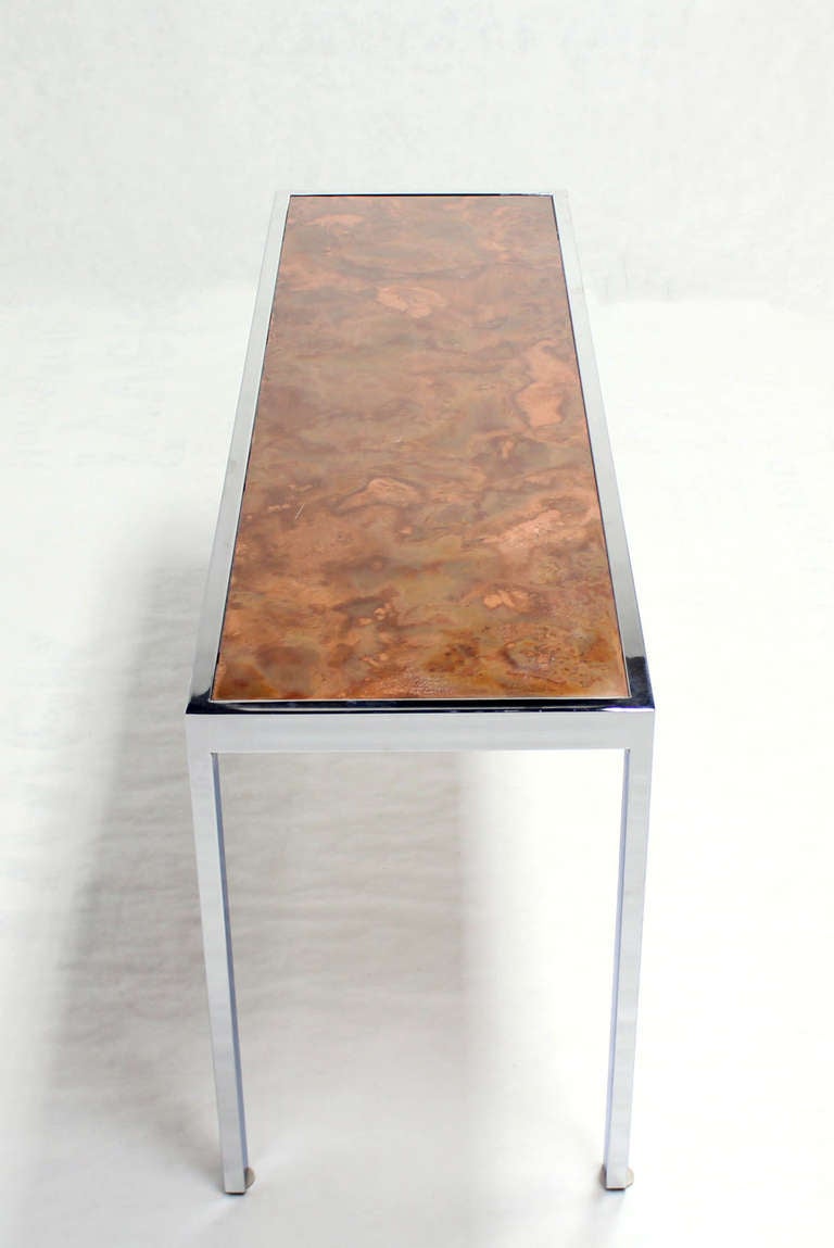 copper sofa table