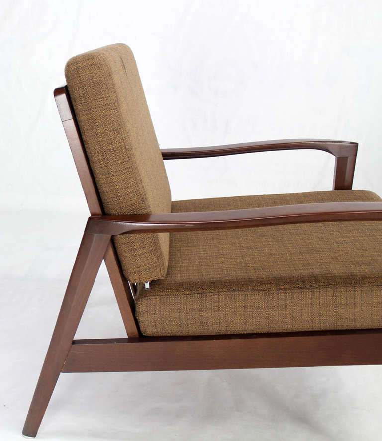 American Pair of Danish Mid-Century Modern Lounge Chairs