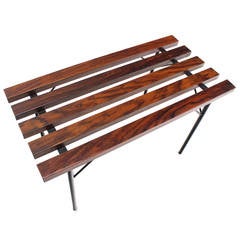 Small Slat Rosewood Bench 8