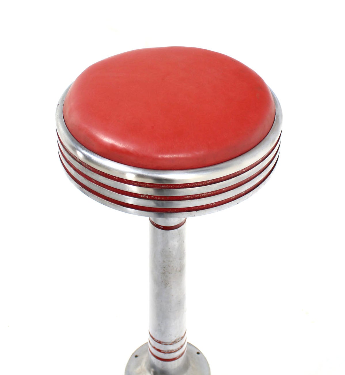 Set of Five Bolt Down Swivel Bar Stools at 1stDibs | bolt down bar stools, bolt down stools 