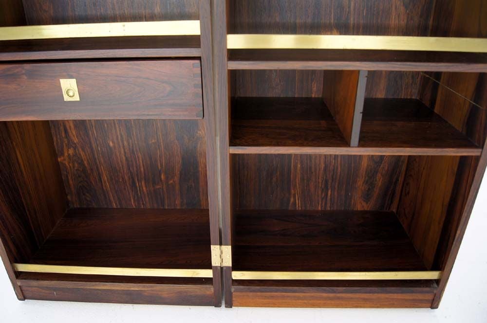 Mid Century Danish Modern Rosewood Stow or Fold Away Bar Cabinet 7