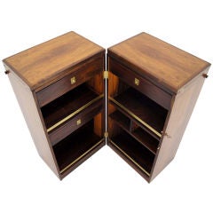 Mid Century Danish Modern Rosewood Stow or Fold Away Bar Cabinet