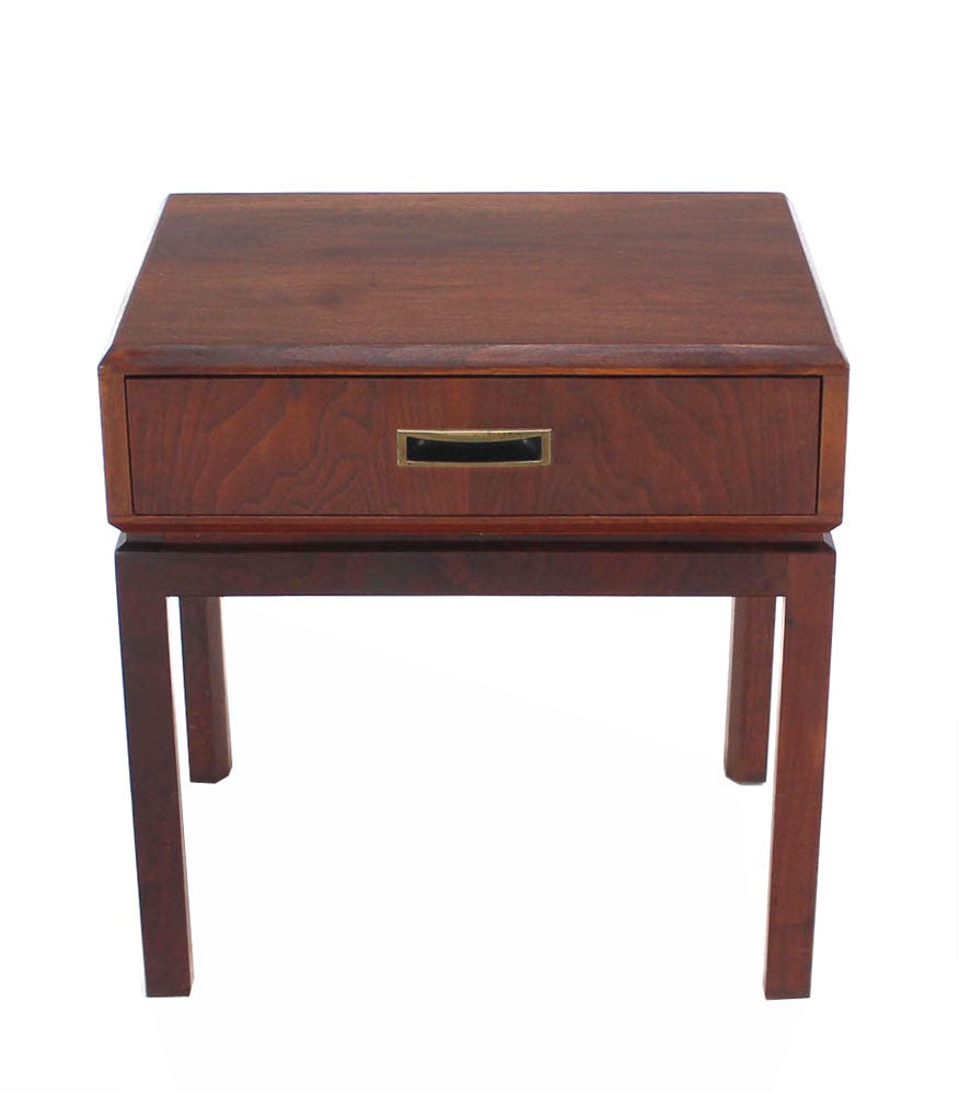 Pair of Walnut Night Stands or End Tables at 1stdibs