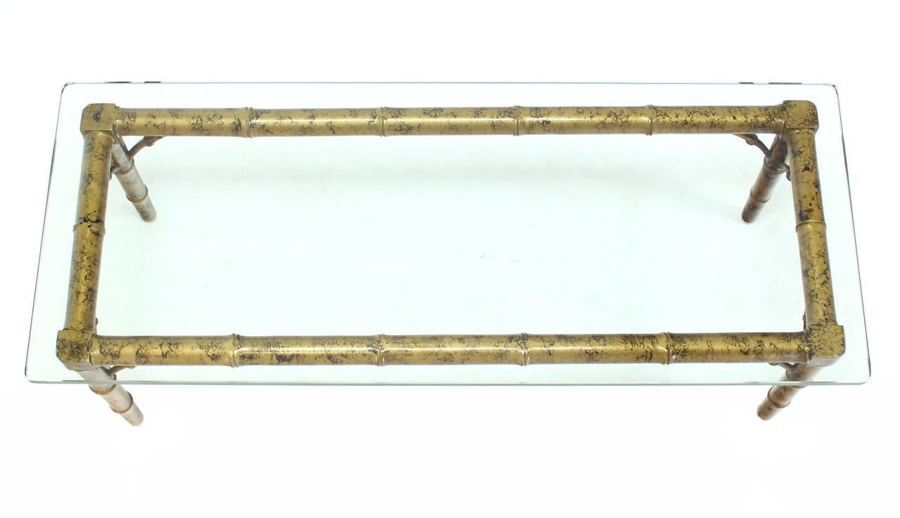 bamboo glass coffee table
