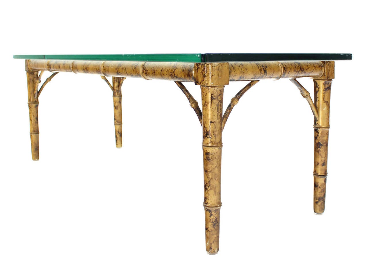 faux bamboo coffee table
