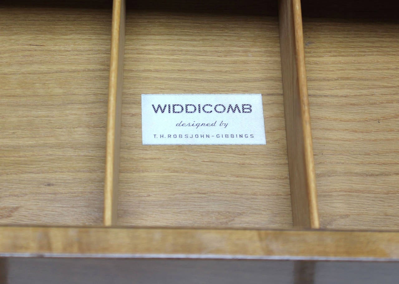 Mid-Century Modern Gibbings for Widdicomb Five-Drawer High Chest Dresser
