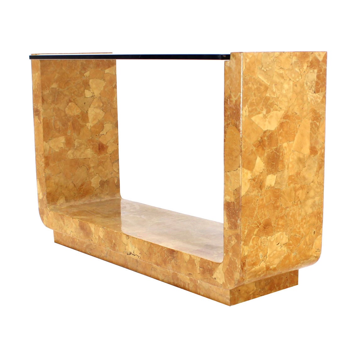 u shaped console table