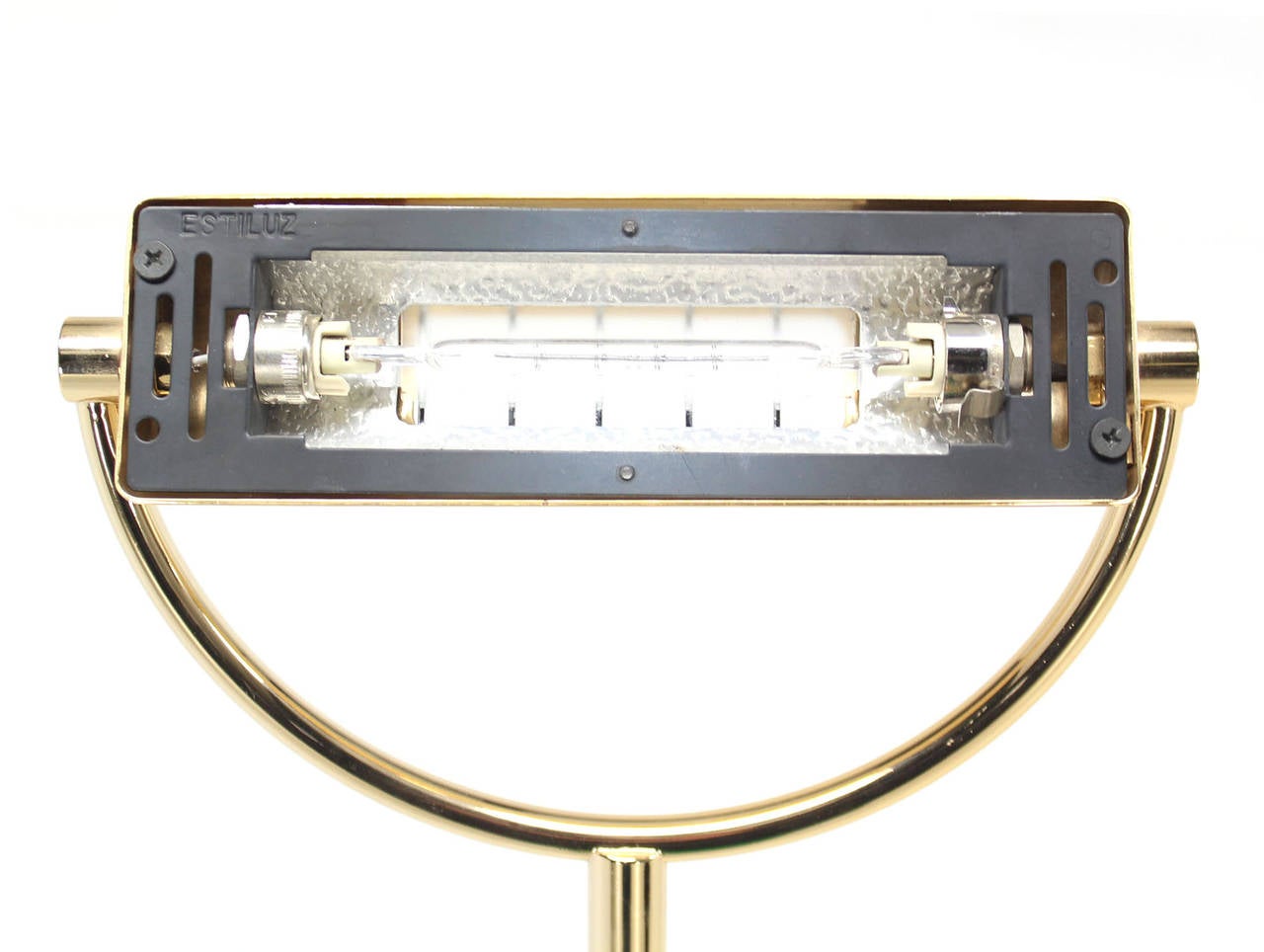Estiluz Adjustable Hallogen Floor Lamp with Dimmer In Excellent Condition In Rockaway, NJ