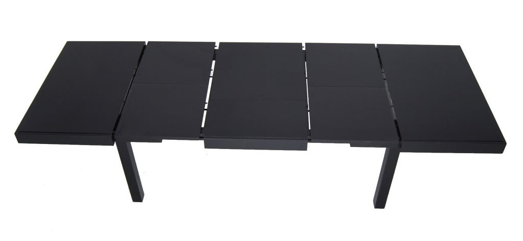 Mid-20th Century George Nelson Herman Miller Primavera Dining Table Black Lacquer