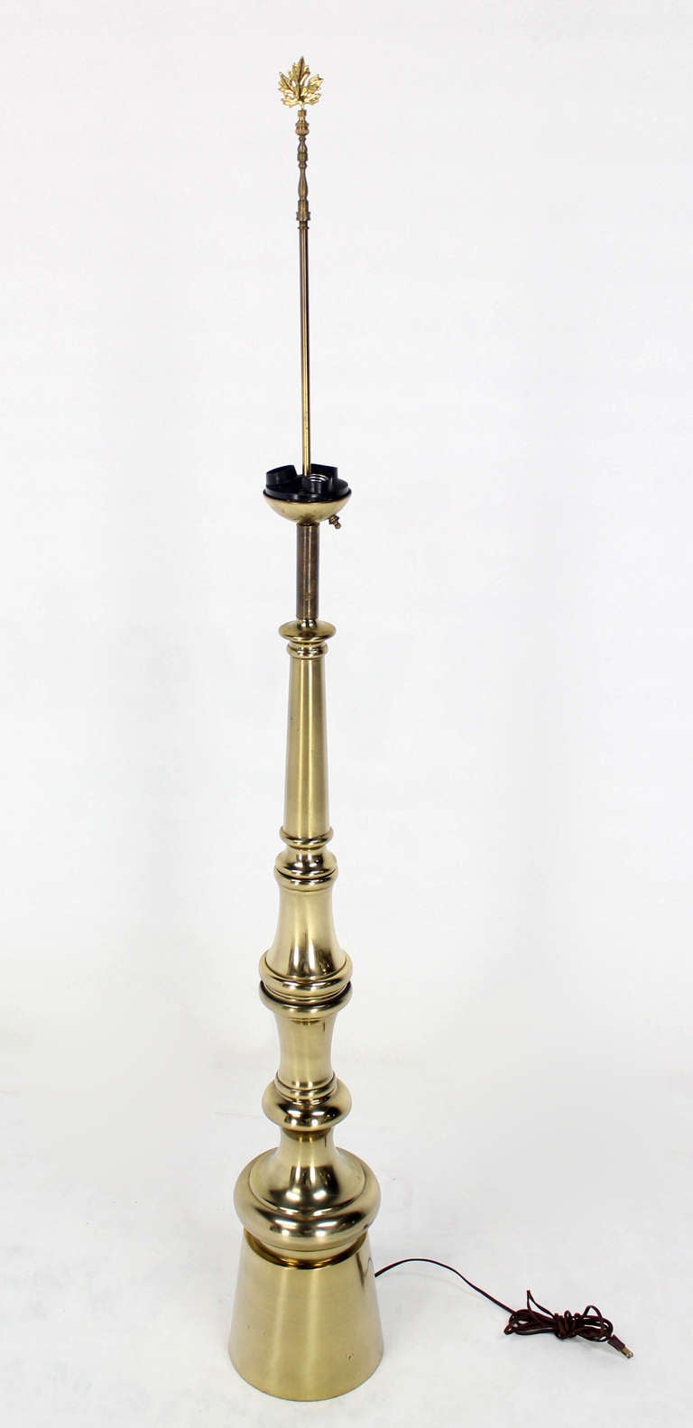 Very interesting floor lamp made in the shape of large finial.