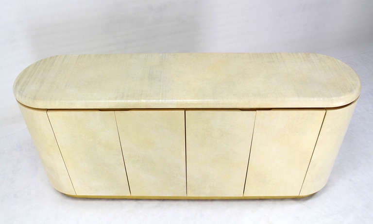 Mid-Century Modern, Drum Shape Long Credenza Server in the Springer Style 2