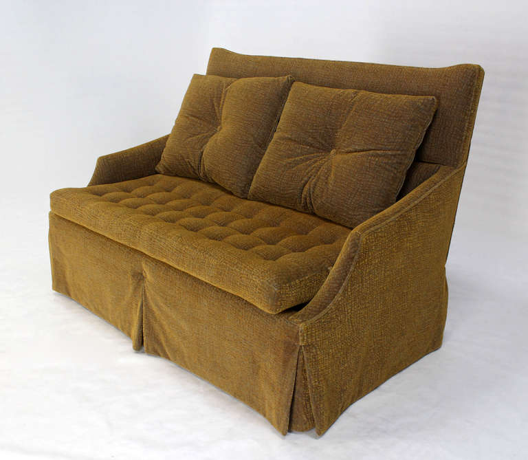 Mid-Century Modern Deco Loveseat Sofa In Excellent Condition In Rockaway, NJ