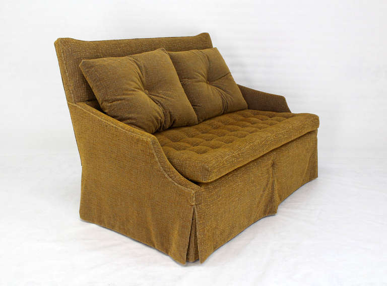 Mid-Century Modern Deco Loveseat Sofa 2