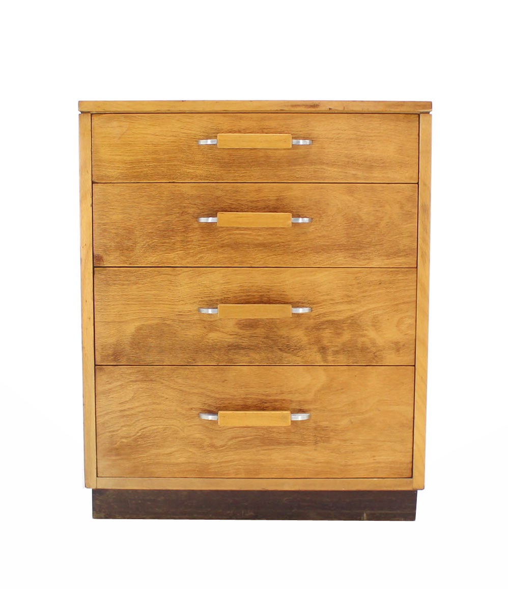 American Johnson Furniture Four-Drawer Birch Cabinet Bachelor Chest