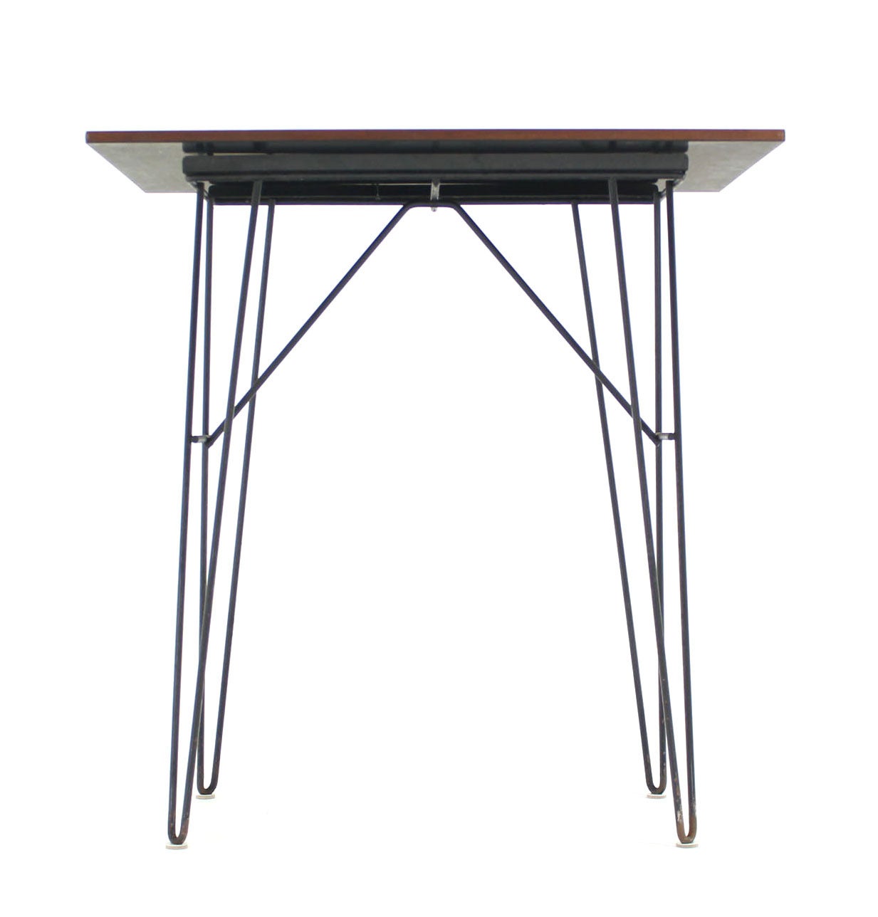 Pair of Tall End or Console Tables on Wire Legs For Sale at 1stdibs