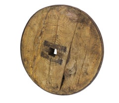 Ancient Wood Forged Iron Wagon Wheel