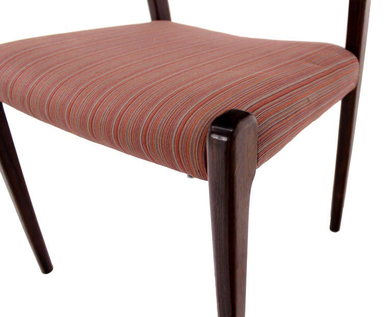 Mid-Century Modern 6 JL Moller Danish Mid Century Modern Rosewood Chairs 
