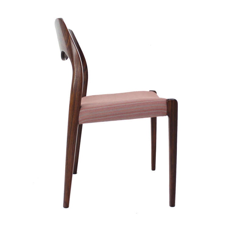 Mid-20th Century 6 JL Moller Danish Mid Century Modern Rosewood Chairs 
