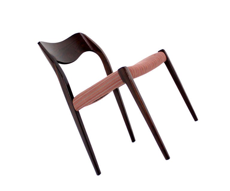 6 JL Moller Danish Mid Century Modern Rosewood Chairs  3