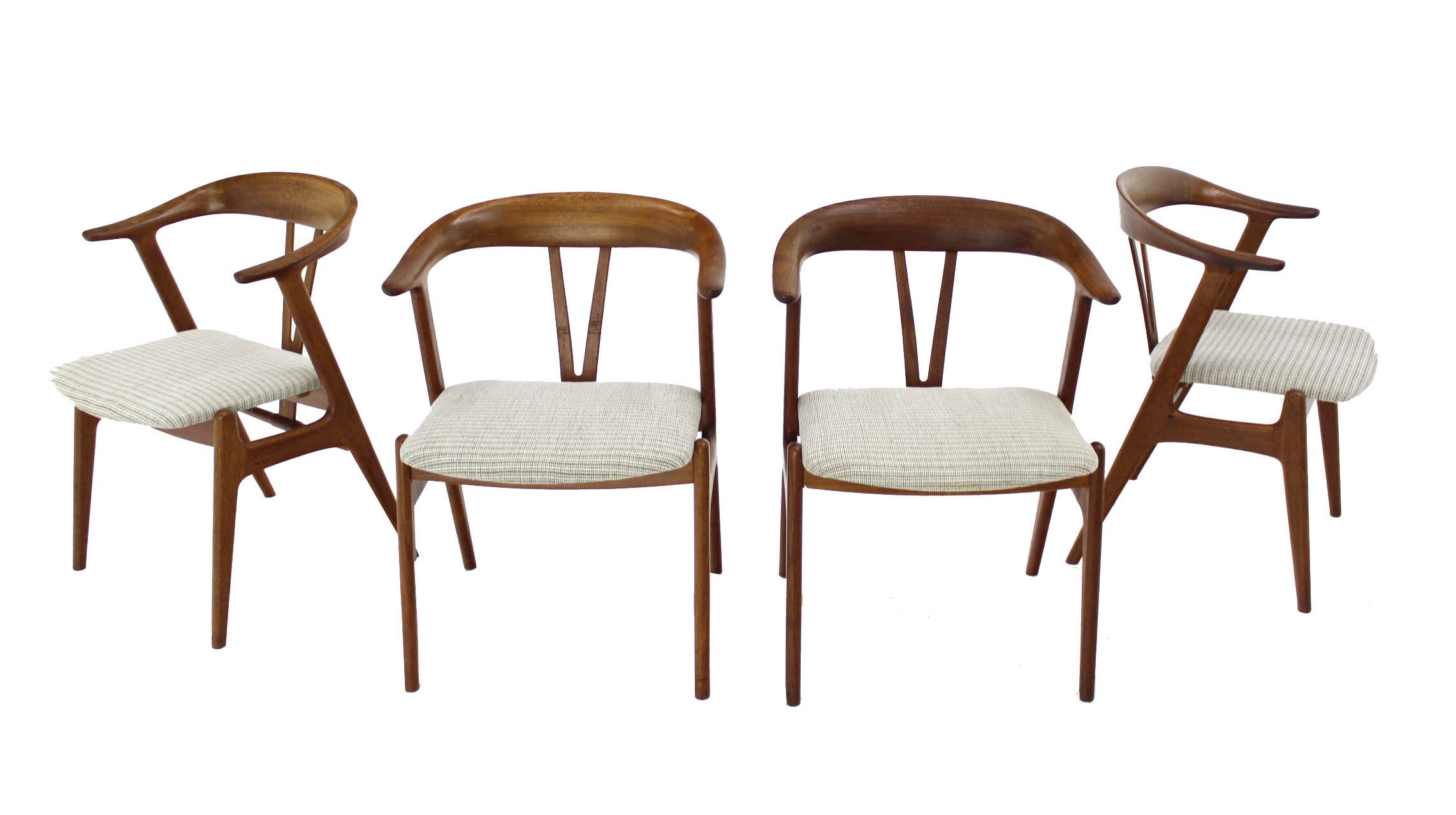 4 Georg Jensen Mid Century Danish Mid Century Modern Barrel Back Side Chairs