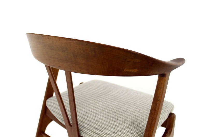 Set of very nice Danish modern teak chairs by Georg Jensen.