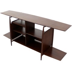 Mid Century Modern Surfboard Sideboard Console Credenza