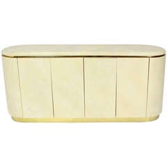 Mid-Century Modern, Drum Shape Long Credenza Server in the Springer Style 5