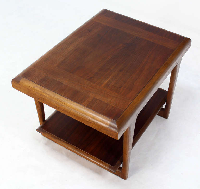 Mid-Century Modern Walnut End Tables by Lane 4