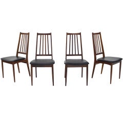 Set of 4 Danish Modern Teak Chairs 