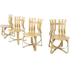 Set of 4 Mid Century Modern Dining Chairs by Frank Gehry for Knoll