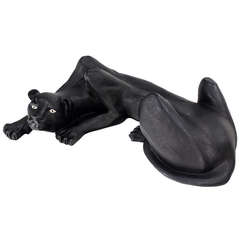 Large Coffee Table Sculptural Base of a Panther 7
