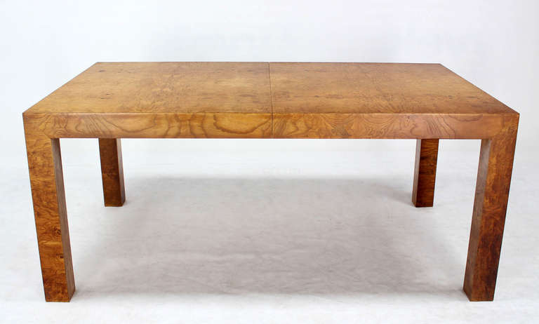 Milo Baughman Mid Century Modern Burl Wood Dining Conference Table 3