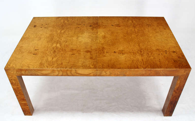 Milo Baughman Mid Century Modern Burl Wood Dining Conference Table 2