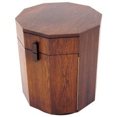 Rosewood Decagon Dry Bar Cabinet by Harvey Probber
