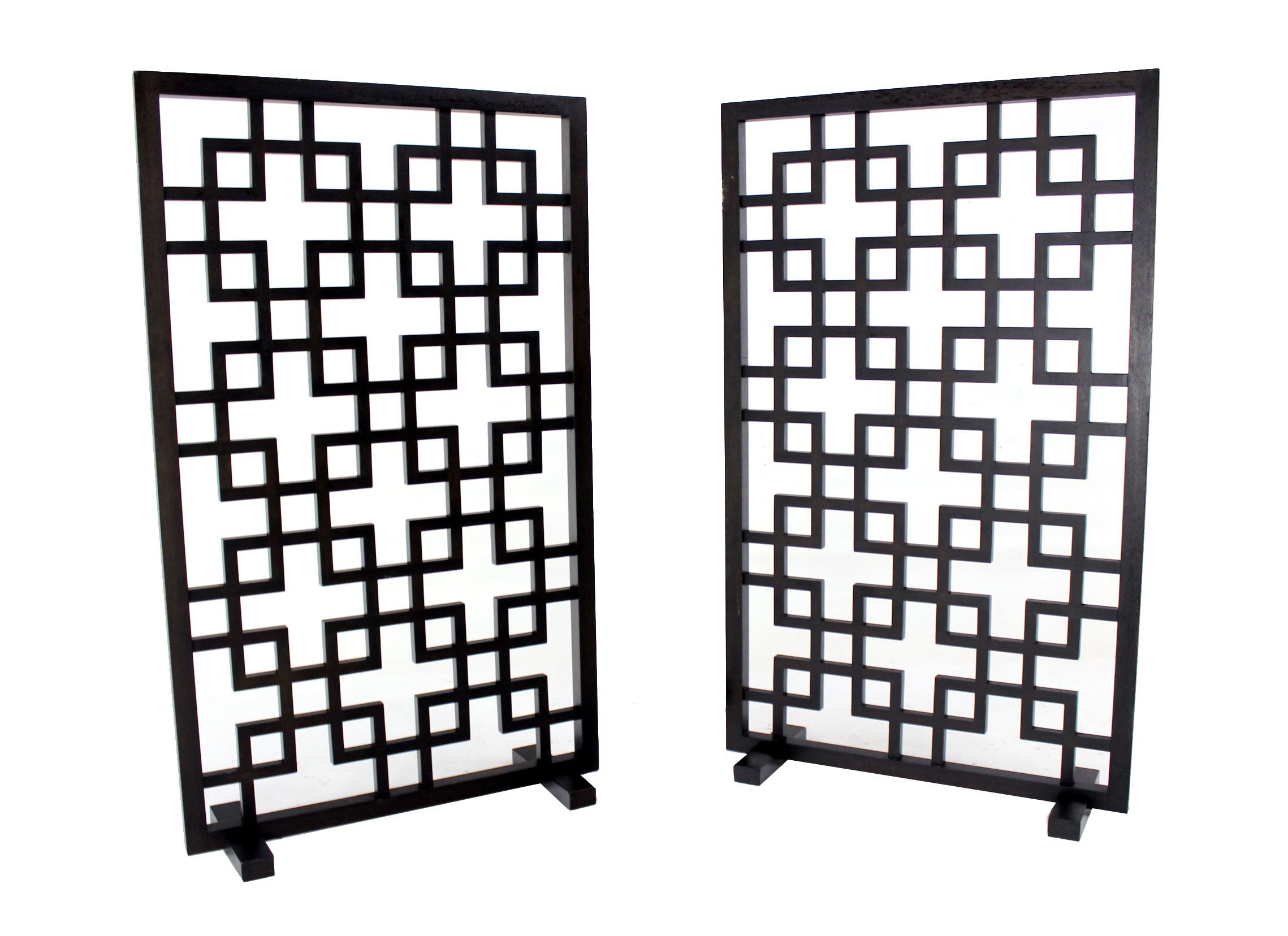 Pair of Freestanding Modern Room Divider Screens at 1stDibs