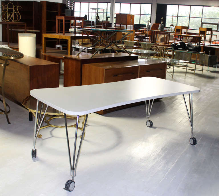 20th Century Medium Kartel Max Dining or Conference Table on Wheels