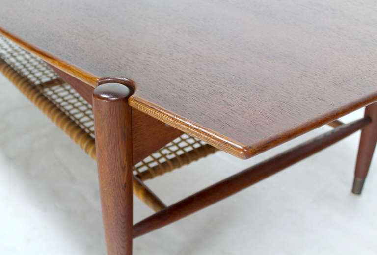 Nice surfboard shape Danish mid century modern teak coffee table. Very nice design and craftsmanship quality piece.