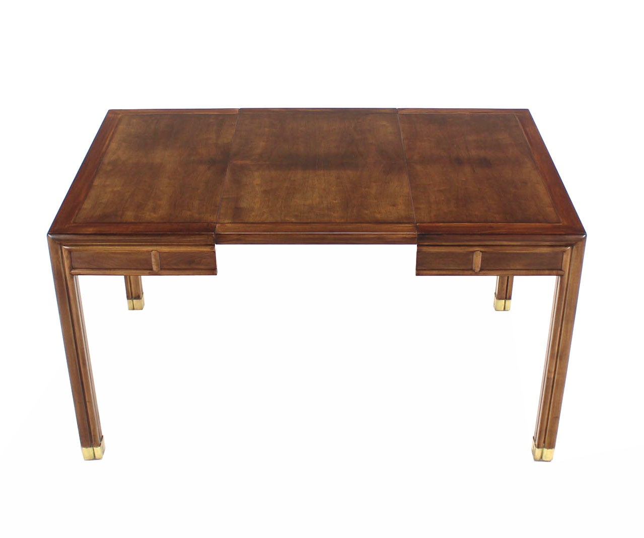 Mid-Century Modern Henderson Square Dining Game Table with Built-In Pop Up Leaf