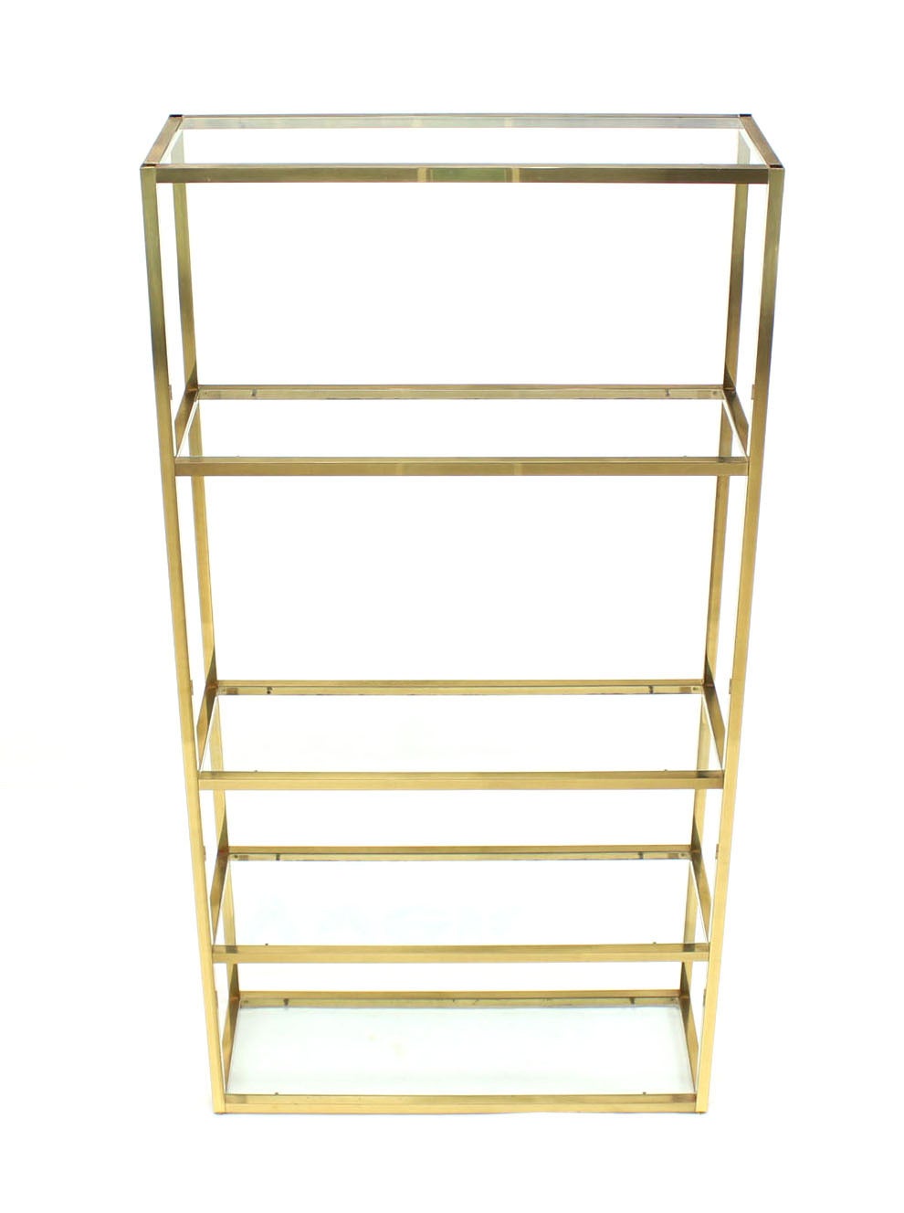 Very nice high quality craftsmanship solid brass etagere.