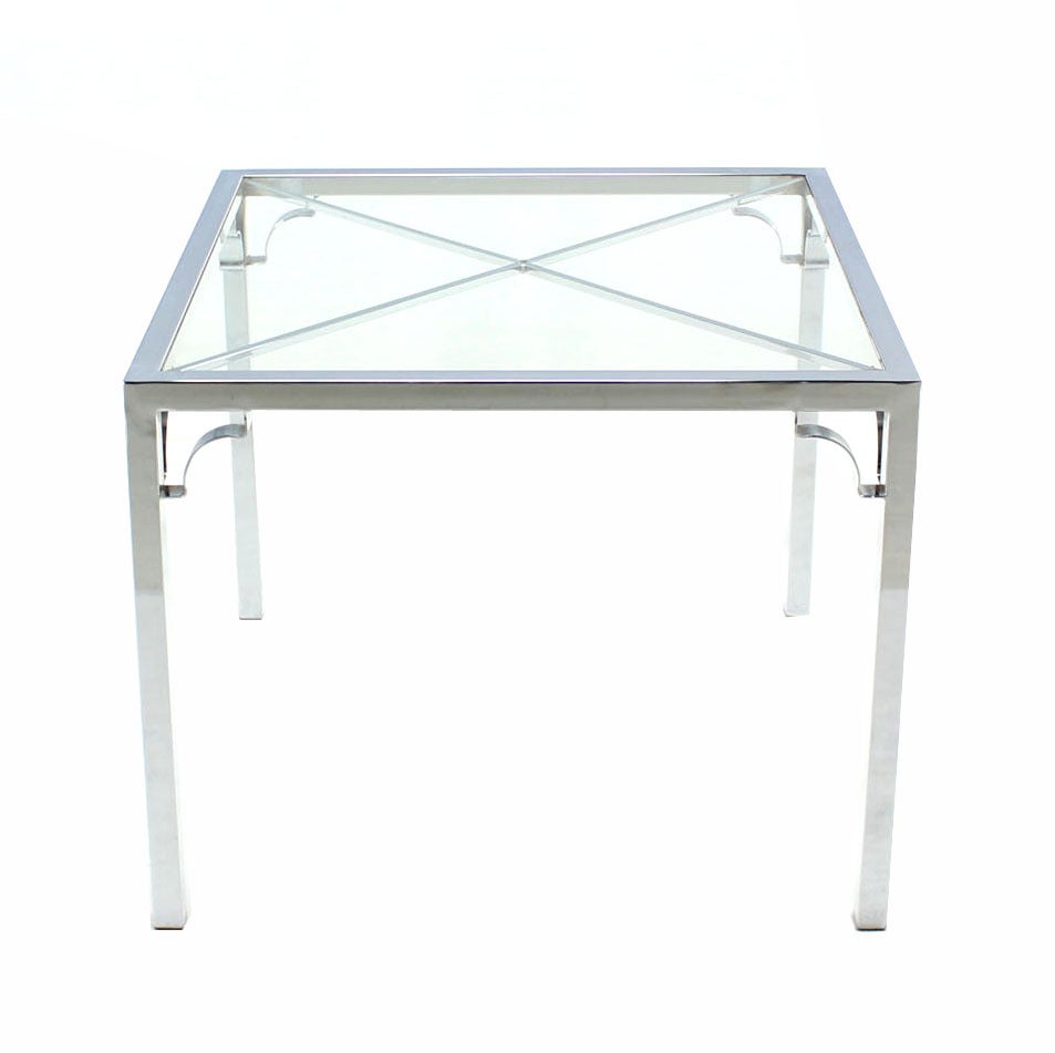 glass top game table