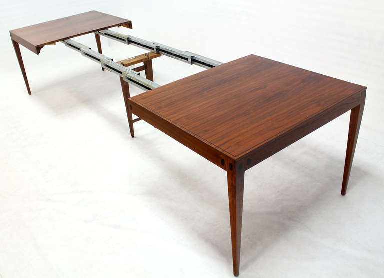 Very Fine Mid-Century Modern, Three-Leaf Dining Banquet Table by Directional 4