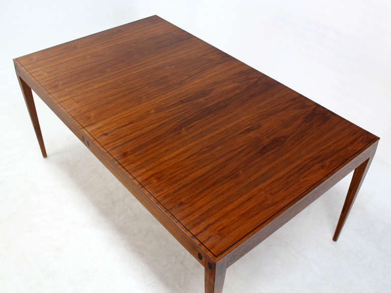Very Fine Mid-Century Modern, Three-Leaf Dining Banquet Table by Directional 5