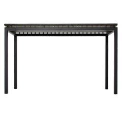 Arts and Craft Granite-Top Metal Base Console Table